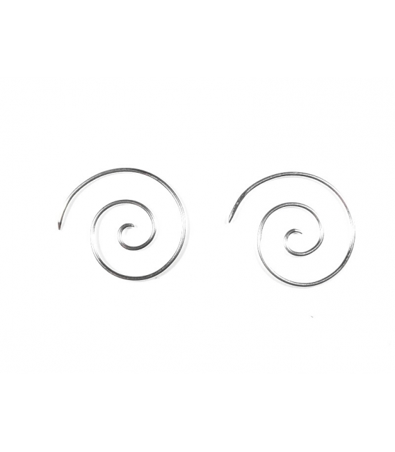 Pendiente Plata Espiral 2,00cm