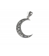 Pendentif Argent Lune 22mm