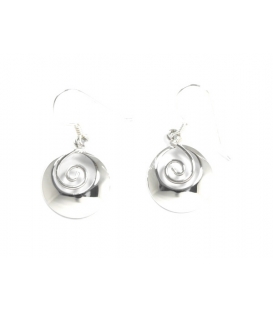 Boucles d’oreilles Argent Spirale . Prix Paire