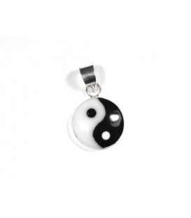 Pendentif Argent Yin Yang 12mm