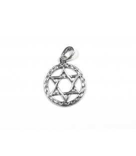 Pendentif Argent Étoile de David 14mm