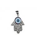 Pendentif Argent Main de Fatima 24mm avec Oeil