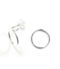 Boucles d'oreilles Argent Cercle 12mm Prix Paire