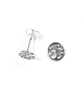 Boucles d'oreilles Argent Arbre de Vie. Prix Paire