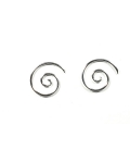 Boucles d'oreilles Argent Spirale 18mm. Prix Paire