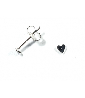 Boucles d'oreilles Argent Coeur 3mm. Prix Paire