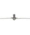 Bracelet Argent Ananas 16,5+3cm