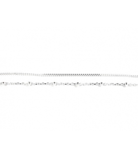 Bracelet Argent Chaîne Boules 16+3,5cm