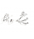 Boucles d'oreilles Argent Zirconiums Prix Paire