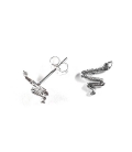 Boucles d'oreilles Argent Serpent Prix Paire