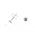 Boucles d'oreilles Argent Fleur Prix Paire