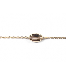 Bracelet Argent Coquille 15,5+3cm Recouvert