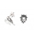 Boucles d'oreilles Argent Fleur Prix Paire