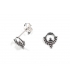 Boucles d'oreilles Argent Cercle Boules Prix Paire