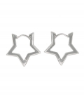 Boucles d'oreilles Argent Étoile. Prix Paire