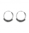 Créoles Argent Bali 12 X 1.5mm Prix Paire