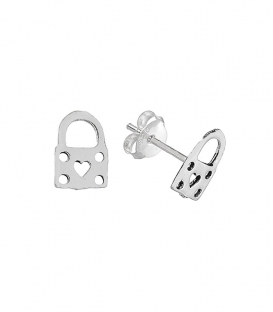 Boucles d'oreilles Argent Verrou 8.4mm. Prix Paire 59