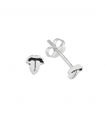 Boucles d'oreilles Argent Langue 4.9mm Prix Paire