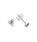 Boucles d'oreilles Argent Noeud Infini 3.8mm Prix Paire30