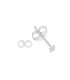 Boucles d'oreilles Argent Infini 4.7mm Prix Paire 48