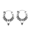 Boucles Argent d'oreilles Argent Filigrane 27mm. Prix Paire