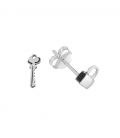 Boucles d'oreilles Argent Clef et Verrou 8mm