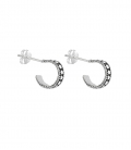 Boucles Argent d'oreilles Demi Cercle Prix Paire