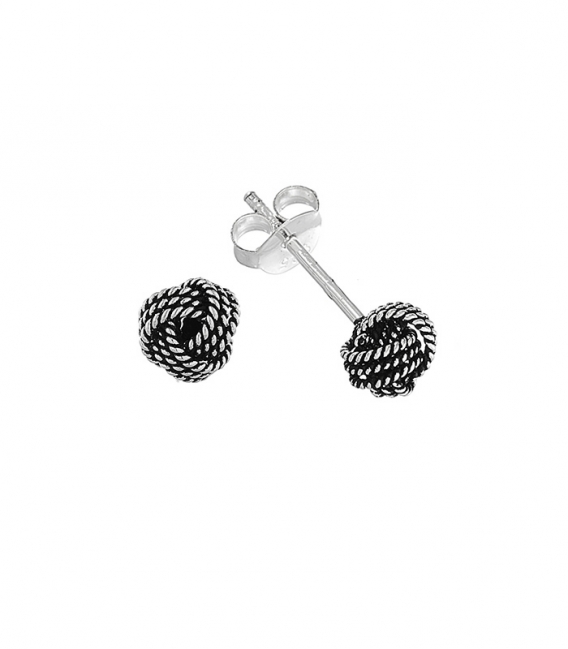 Boucles d'oreilles Argent Noeud 5mm Prix Paire