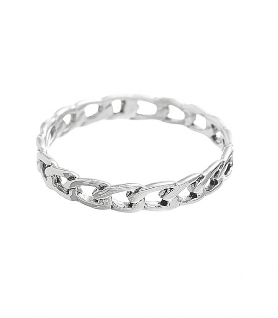 Anillo Plata Eslabones 711