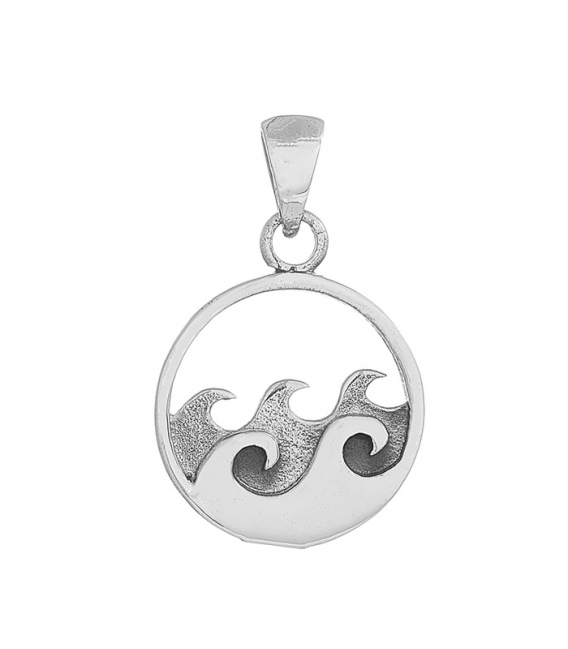 Pendentif Argent Vague 20mm