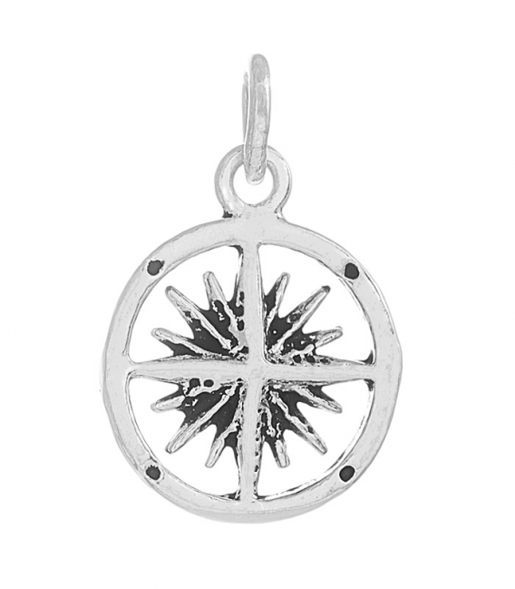 Pendentif Argent Rose de Vents 16mm