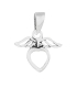 Pendentif Argent Aile Coeur 15mm