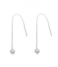 Boucles d'oreilles Argent Chaîne Zirconium 4.5mm prix paire