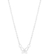 Collier Argent Papillon Zirconium 40+3cm