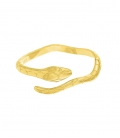 Anillo Plata Serpiente Bañado 149-5