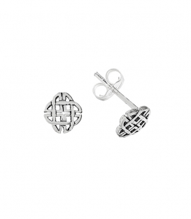 Boucles d'oreilles Argent Noeud Celte 6.8mm Prix Paire