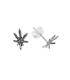 Boucles d'oreilles Argent Feuille de Marijuana 8.9mm Prix Paire