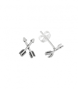 Boucles d'oreilles Argent 925 flèche 9.7mm