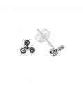 Boucles d'oreilles Argent Triskèle 5.6mm Prix Paire