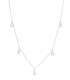 Collier Argent Coeur Zirconium 39+3cm