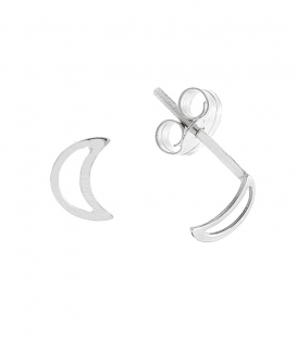 Boucles D'oreilles Argent Lune. Prix Paire