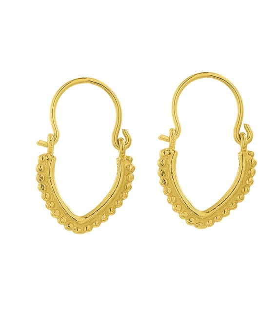 Boucles D'oreilles Argent Filigrane 20mm. Prix Paire Recouvert d'or 134