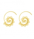 Boucles d'oreilles Spirale 2,20cm Recouvert d'or