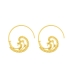 Boucles d'oreilles Spirale 2,10cm Recouvert d'or