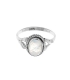 Anillo Plata Piedra Luna 1,00cm 77