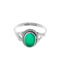 Bague Argent Jade 1,00cm 77