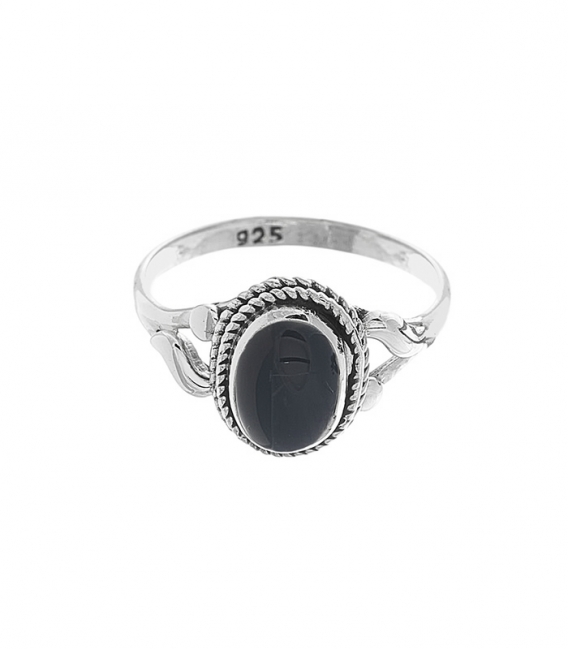 Bague Argent Onyx 1,00cm 77