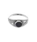 Bague Argent Onyx 1,00cm 79