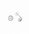 Boucle Argent d'oreilles Spirale 6.6mm Prix Paire