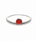 Bague Argent Corail 5mm